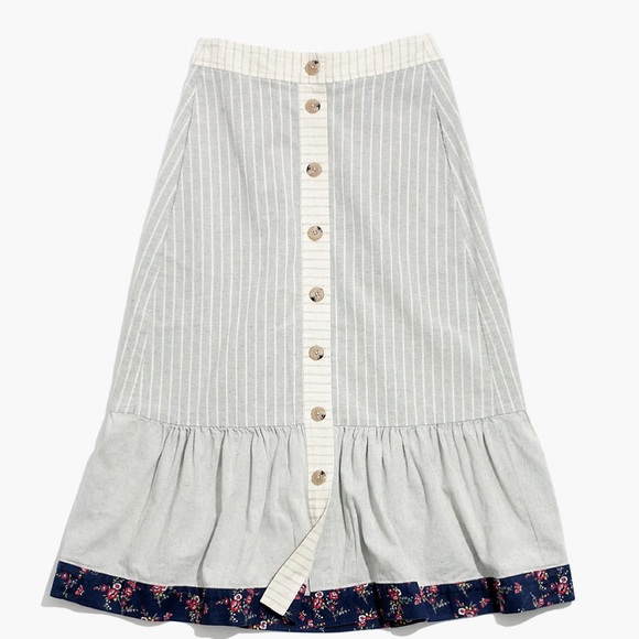 Madewell The New Denim Project Patchwork Skirt - Picture 13 of 13